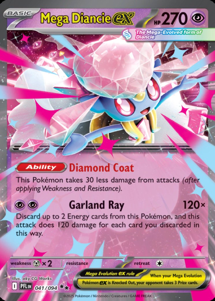 Mega Diancie ex - Phantasmal Flames - Pokemon Card Prices & Trends
