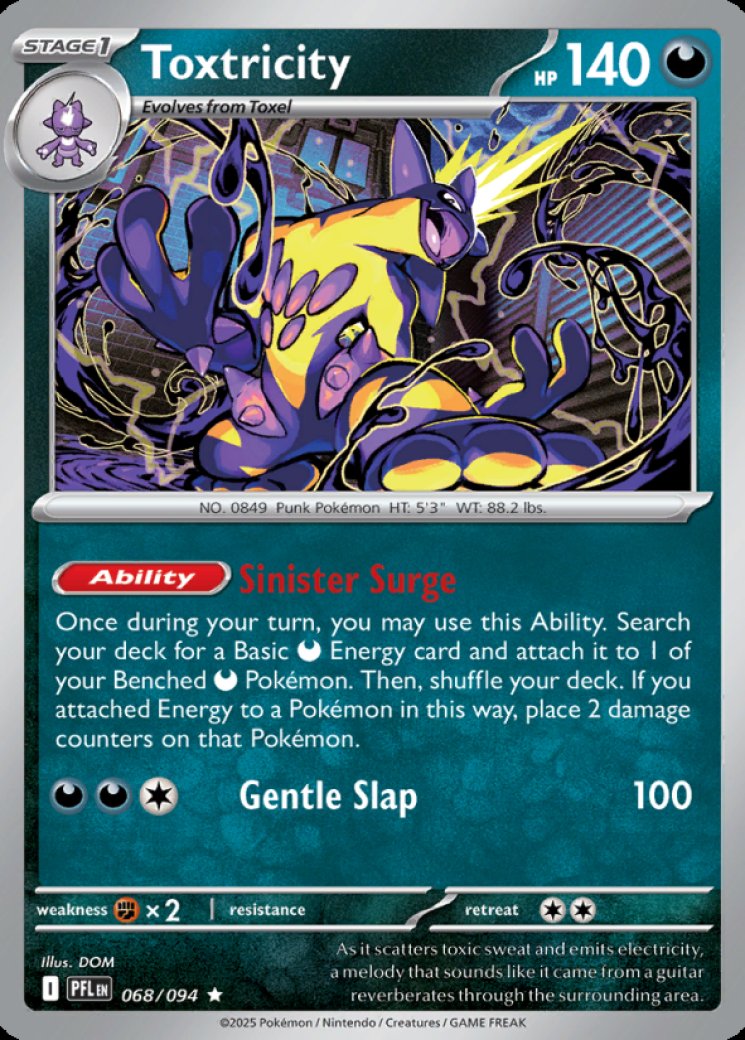 pokemon card toxtricity vmax Toxtricity VMAX 071/192 Rebel Clash Full Art Ultra Holo Rare Pokemon Card NM