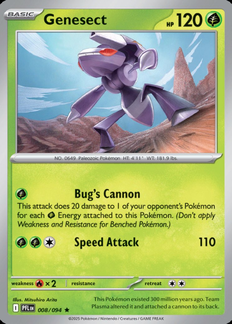 Genesect ex - 161/086 - Black Bolt - Pokemon Card Prices & Trends