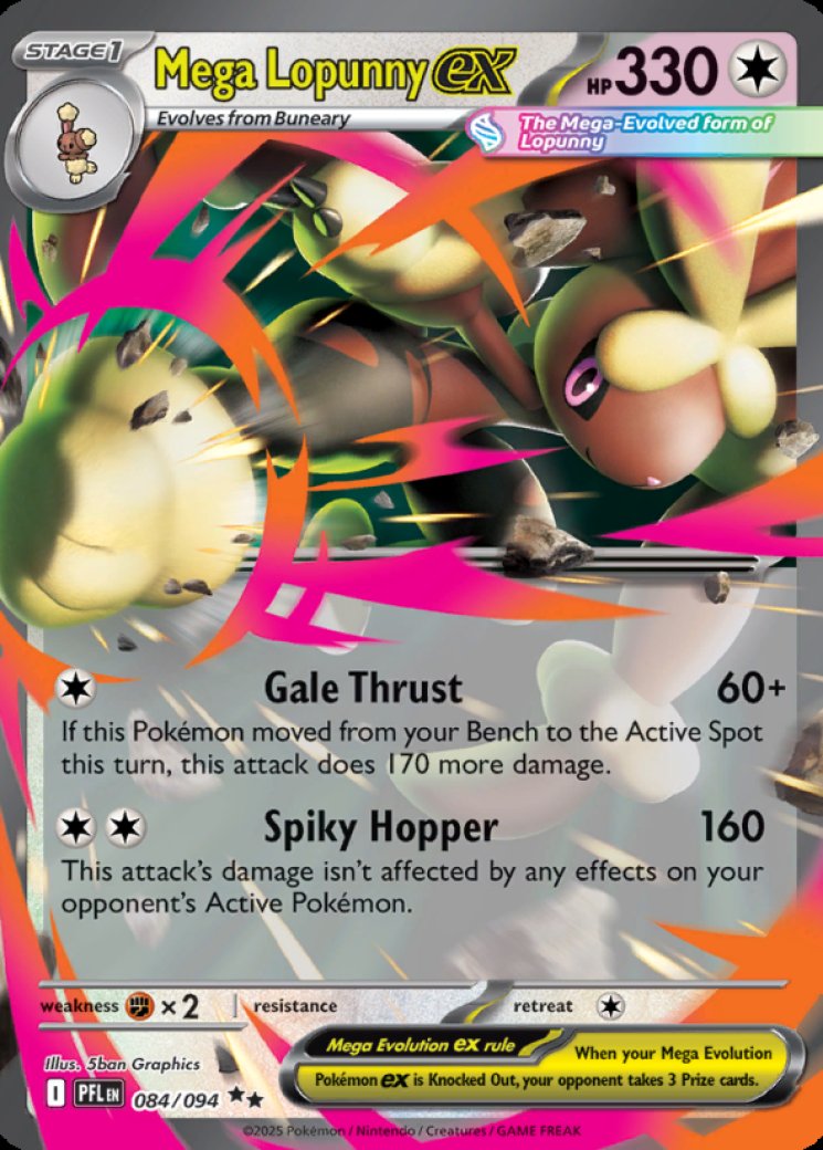 Mega Lopunny ex - 084/094 84/94 Price 2026 | Phantasmal Flames