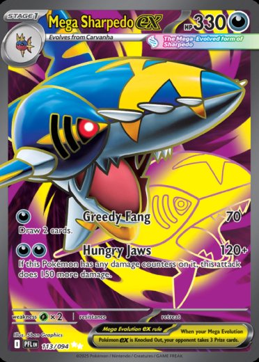Mega Sharpedo ex - 113/094