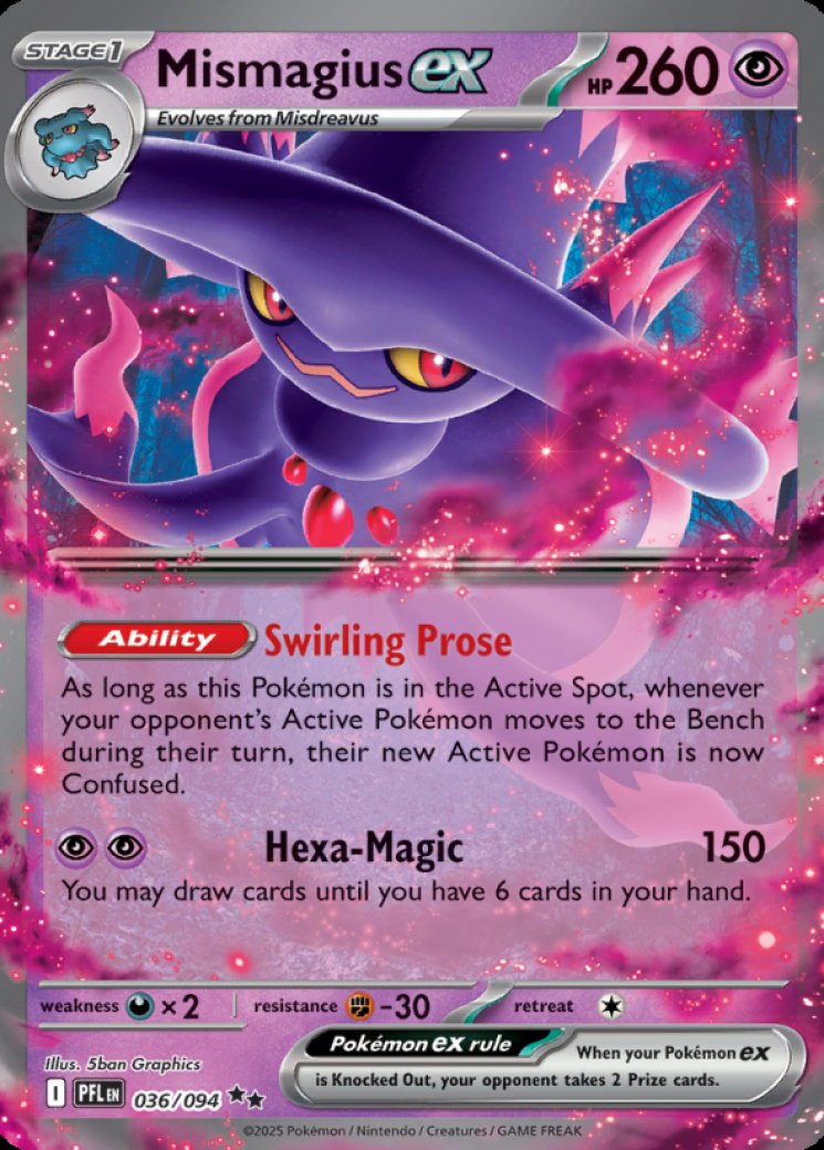 Mismagius ex - 036/094 36/94 Price 2026 | Phantasmal Flames