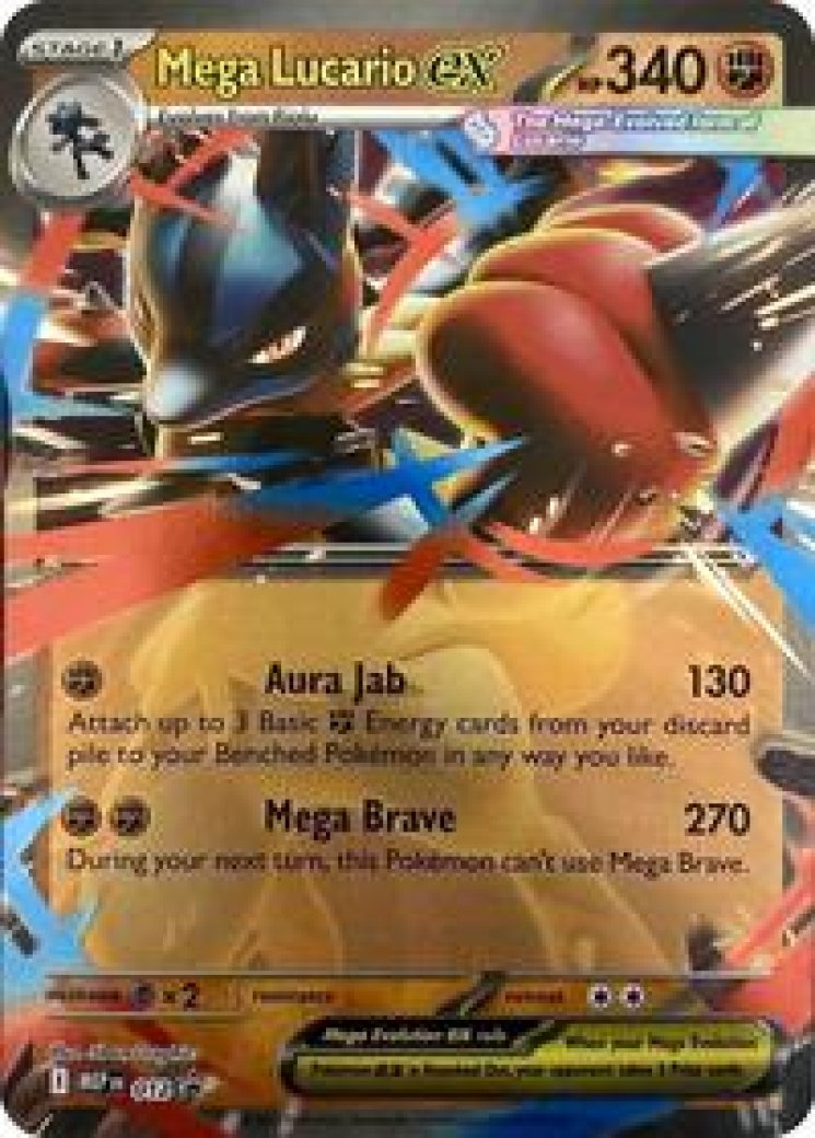 Robby MEGA LUCARIO ex Mega Lucario ex - 012 Price 2026 | Mega Evolution Promo