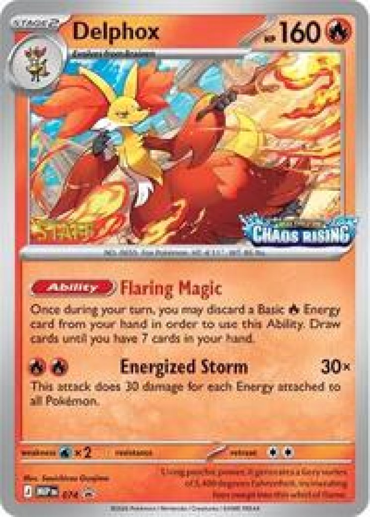 pokemon card delphox TCG - V Lost Origin Full Art Holo 027/196 your opponent takes 2 Prize cards. Delphox Card Prices & Value
