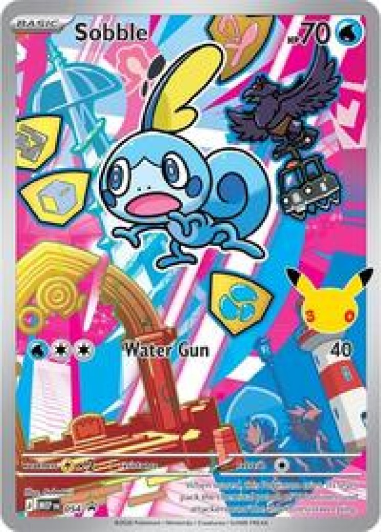 sobble pokemon card mcdonalds Grookey Scorbunny - 25th Anniversary McDonald's Exclusive Promo Lot Placeholder Image Provided CGC 8.5 Near Mint SOBBLE