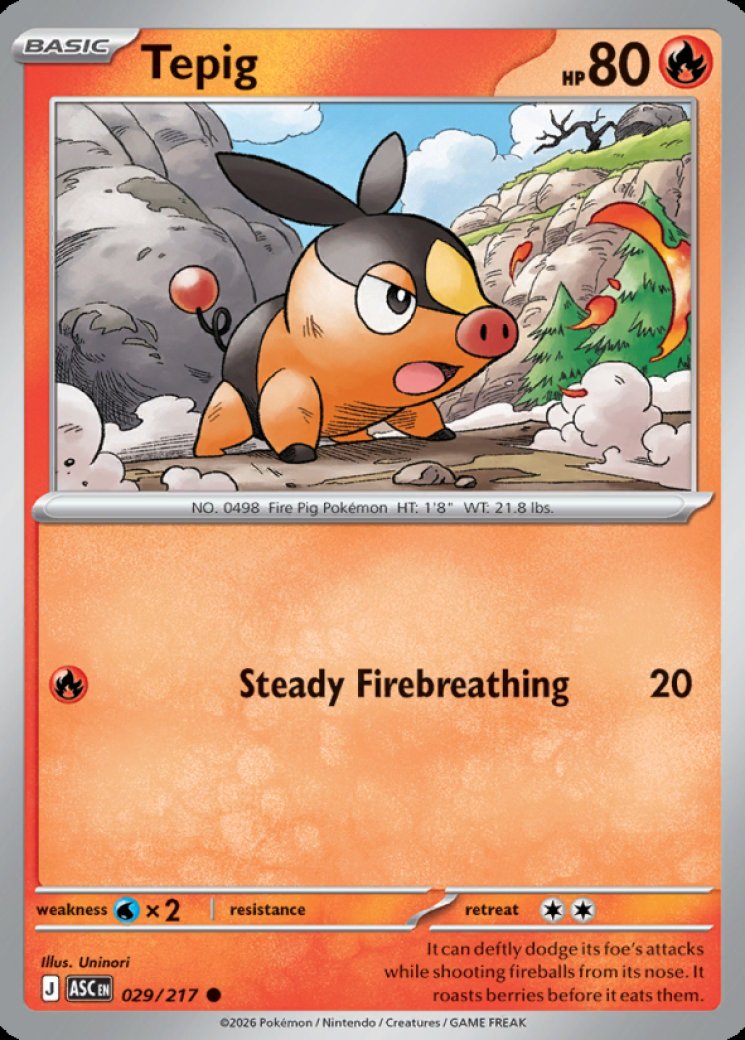 Tepig - Pokemon Card Prices & Trends