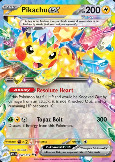 Pikachu ex - 057/217
