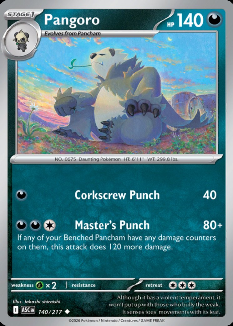 how rare is pangoro pokemon card Pokemon SM Forbidden Light Card: Pangoro - 78/131 - Rare Reverse Holo