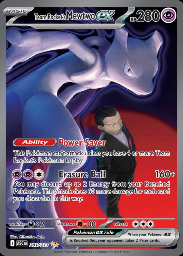 Team Rocket's Mewtwo ex - 281/217