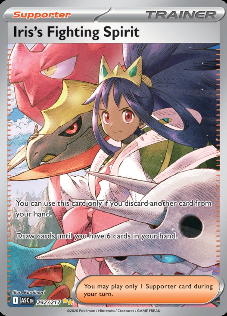 Iris's Fighting Spirit - 292/217 Price 2026 | Ascended Heroes