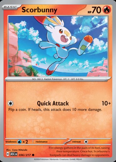 Scorbunny - 036/217 (Friend Ball)