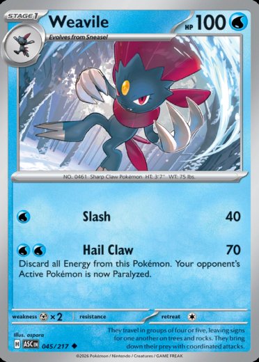 Weavile - 045/217 (Dusk Ball)