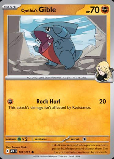 Cynthia's Gible (Poke Ball)