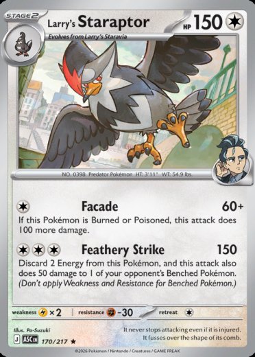 Larry's Staraptor - 170/217 (Poke Ball)