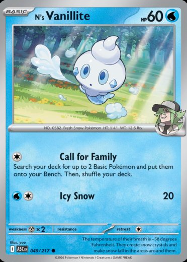 N's Vanillite (Energy Symbol Pattern)