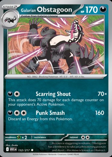 Galarian Obstagoon - 132/217 (Energy Symbol Pattern)