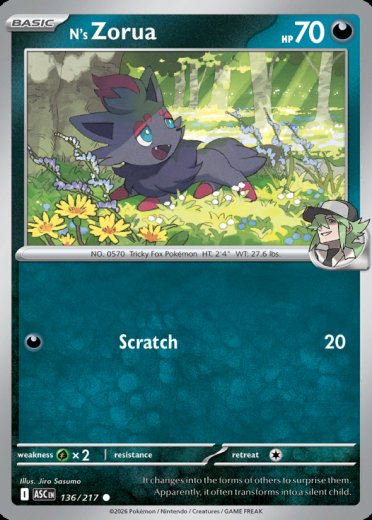 N's Zorua (Energy Symbol Pattern)