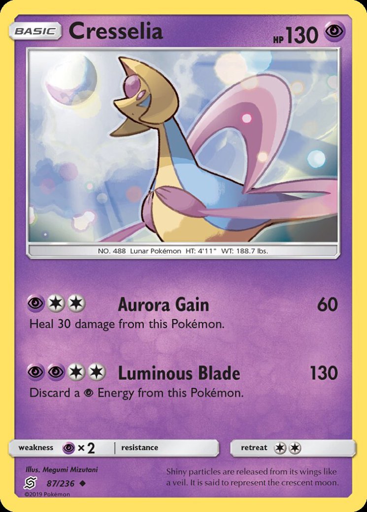 cresselia ex pokemon card - Black & White - Boundaries Crossed Psychic Rarity Cresselia-EX | Black & WhiteBoundaries