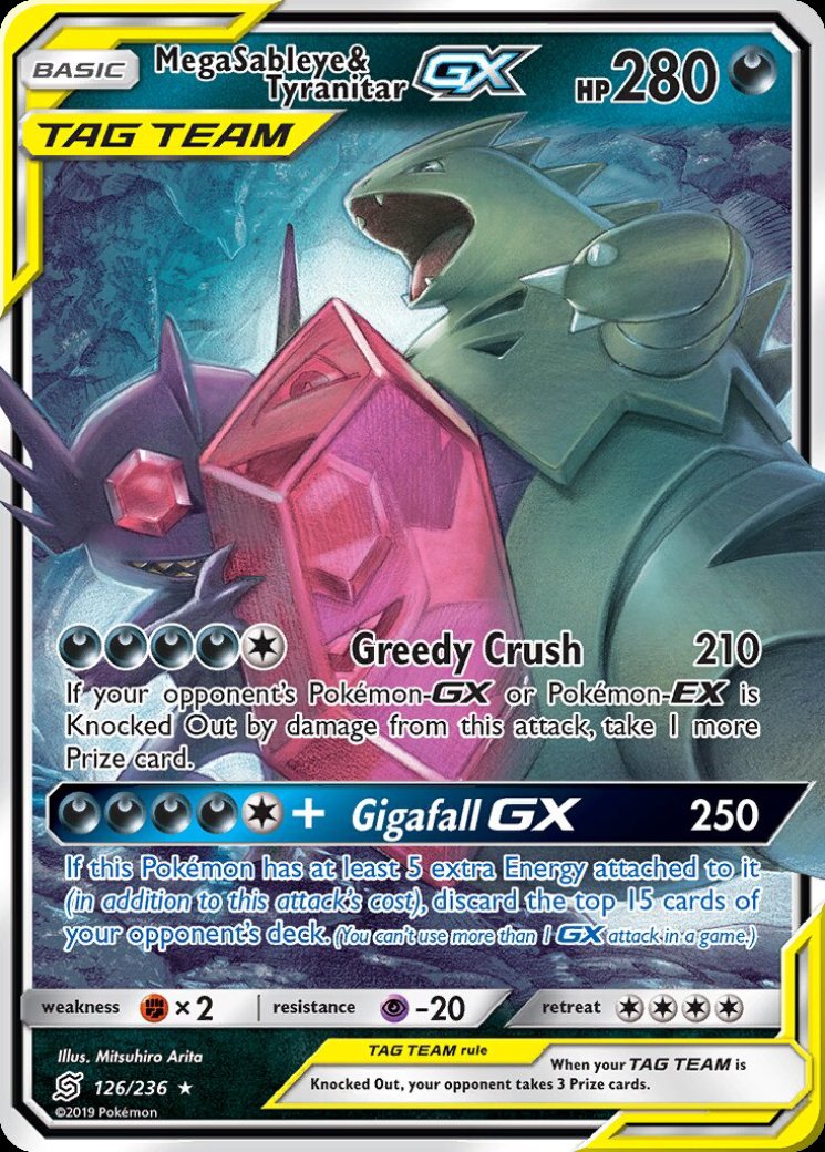 Mega Sableye & Tyranitar GX (Alternate Full Art) - Unified Minds - Pokemon  Card Prices & Trends