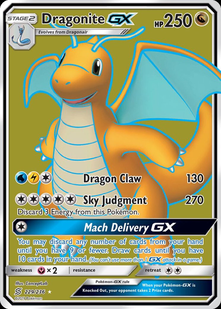 Dragonite GX (Full Art) 229/236 Price 2026 | Unified Minds