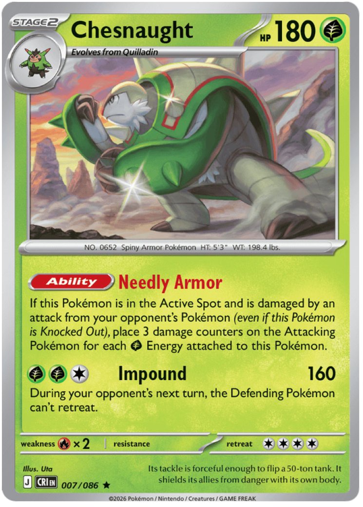 Chesnaught 7/86 Price 2026 | Chaos Rising
