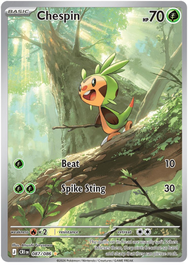 Chespin - 087/086 87/86 Price 2026 | Chaos Rising