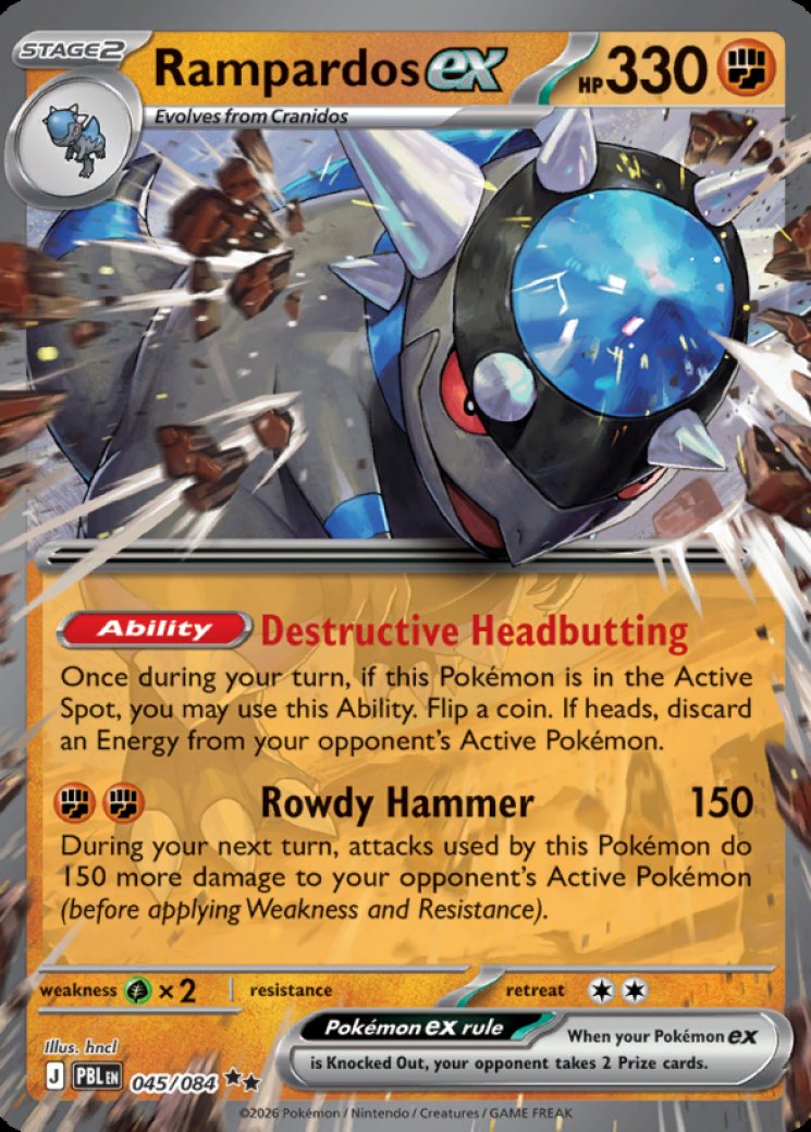 Rampardos ex - 043/081 43/81 Price 2026 | Abyss Eye