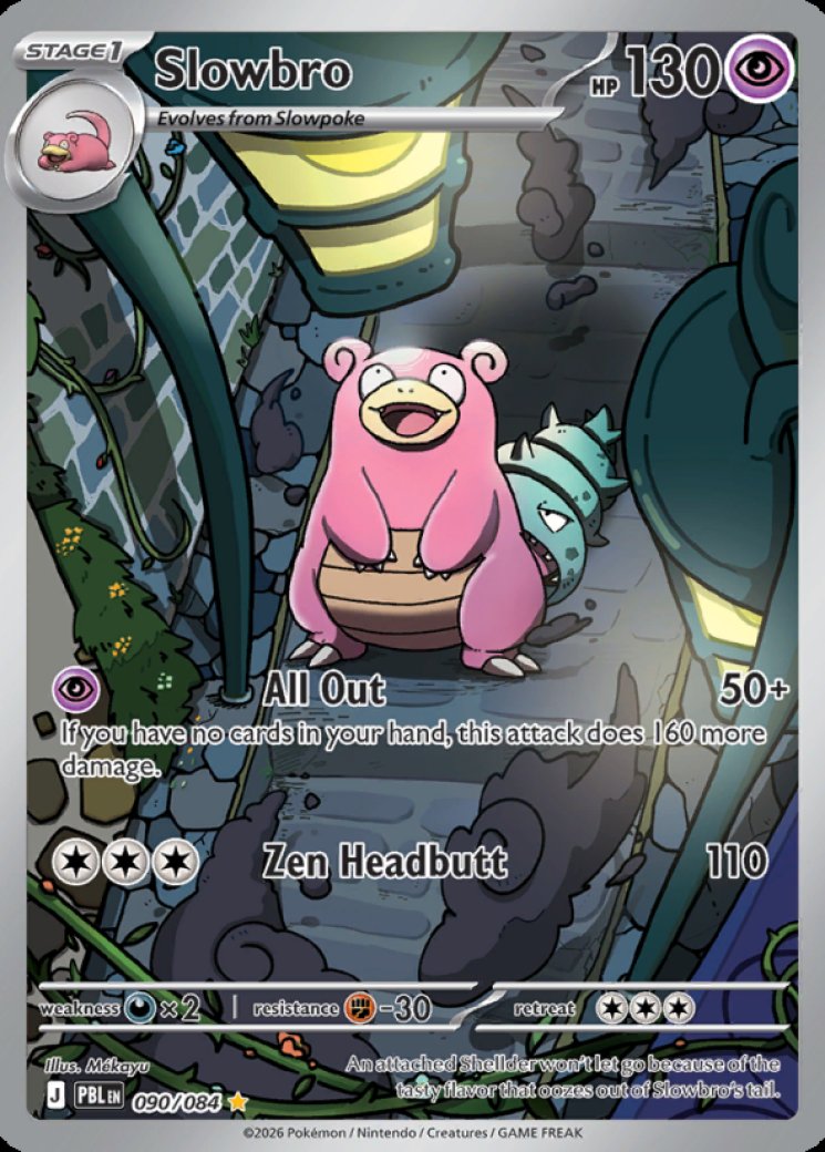 PokémonTopsun SlowbroExcellent Condition Slowbro - 090/084 90/84 Price 2026 | Pitch Black