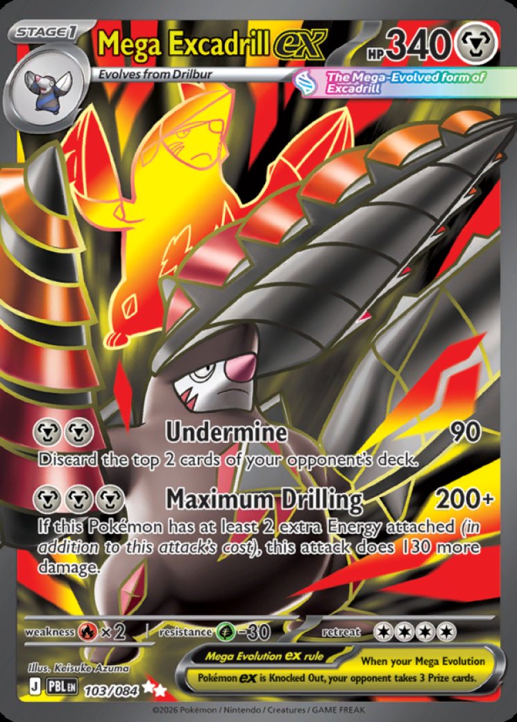 Mega Excadrill ex - 103/084 103/84 Price 2026 | Pitch Black