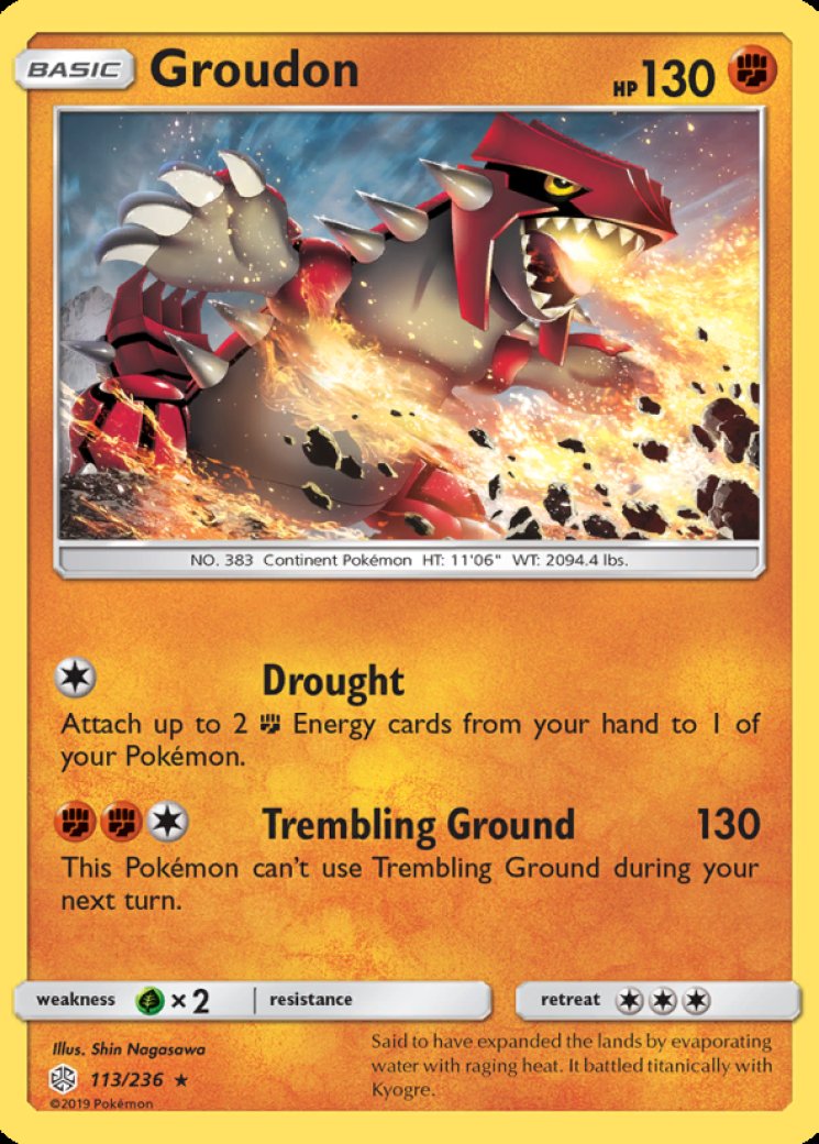 pokemon cards groudon Graded Pokemon Card - Groudon 199/182 main image 0