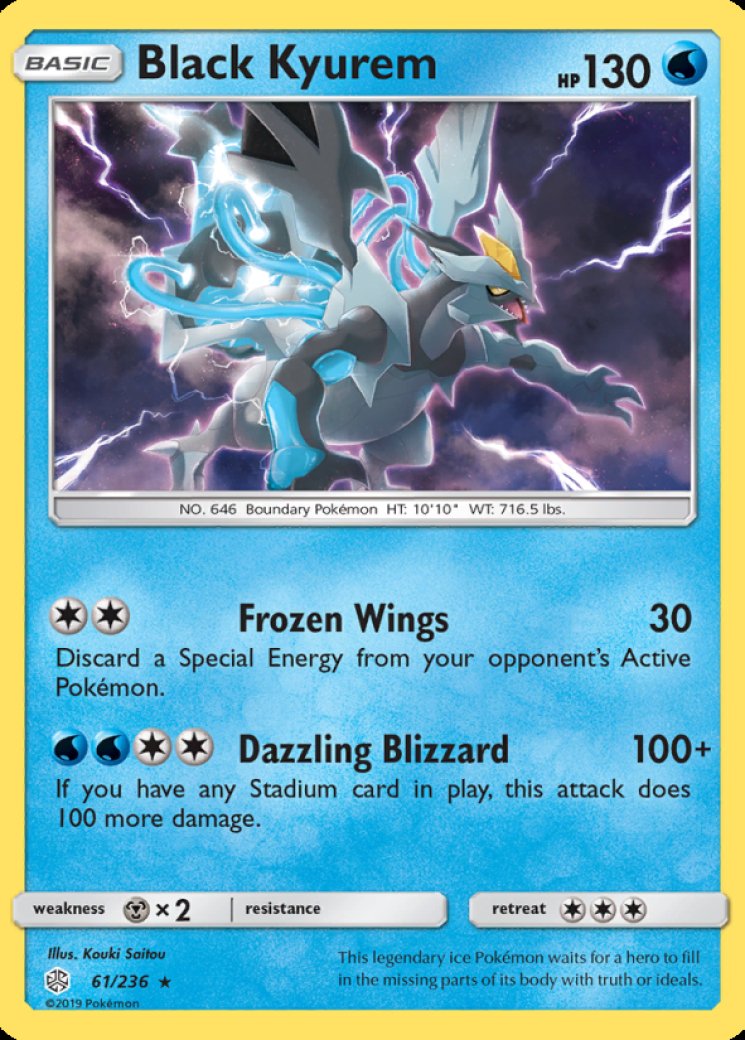 Black Kyurem EX - BW62 - Black and White Promos - Pokemon Card