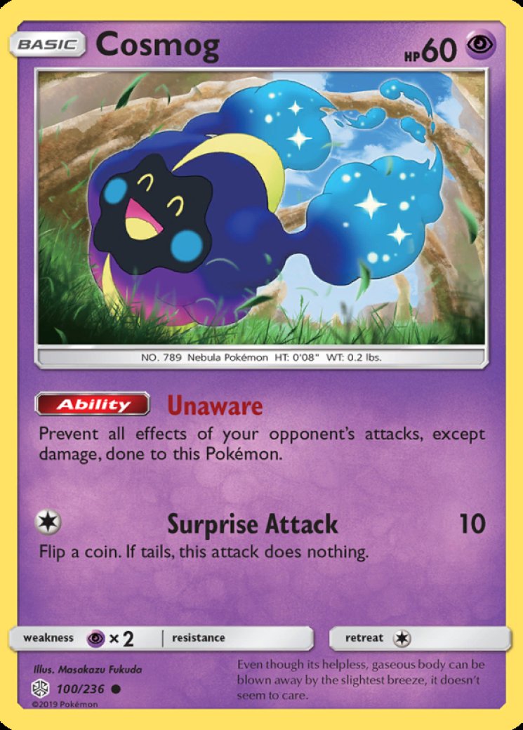 cosmog pokemon card value Cosmog - 100/236 Price 2026