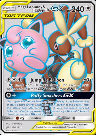 Mega Lopunny & Jigglypuff GX (Full Art)