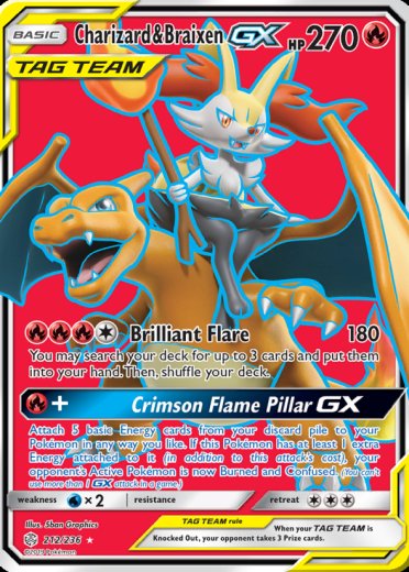 Charizard & Braixen GX (Full Art)