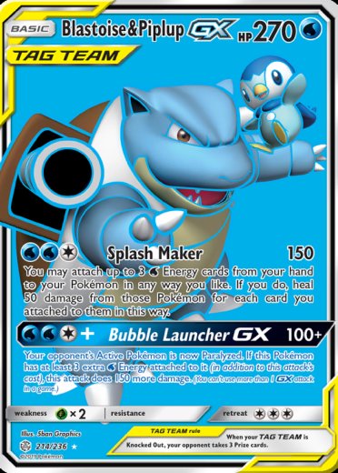 Blastoise & Piplup GX (Full Art)