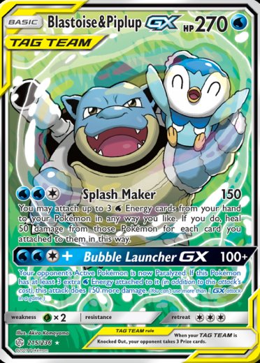 Blastoise & Piplup GX (Alternate Full Art)