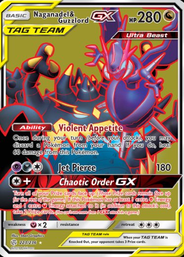 Naganadel & Guzzlord GX (Full Art)