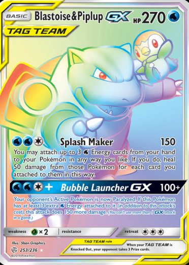 Blastoise & Piplup GX (Secret)
