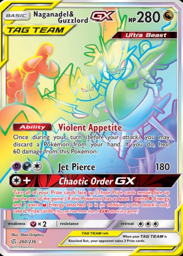Naganadel & Guzzlord GX (Secret)