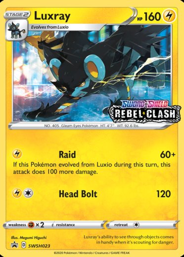 Luxray - SWSH023 (Prerelease) [Staff]