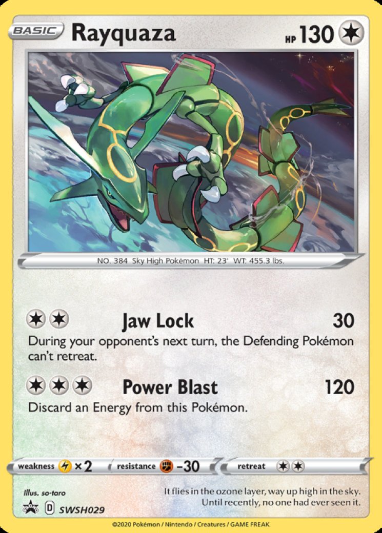 Rayquaza - SWSH029 SWSH29/195 Price 2026 | Sword & Shield Promo Cards
