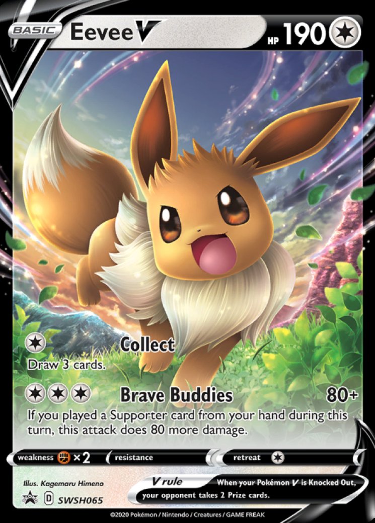 Eevee V - SWSH065 SWSH65/195 Price 2026 | Sword & Shield Promo Cards