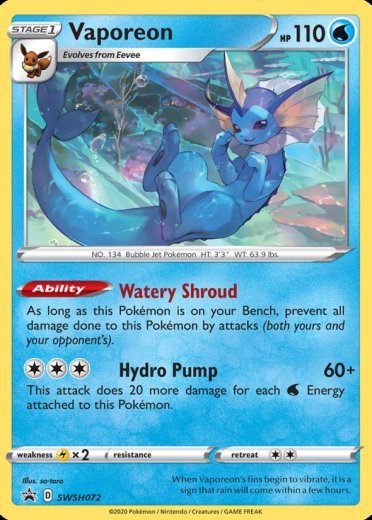 Vaporeon - SWSH072