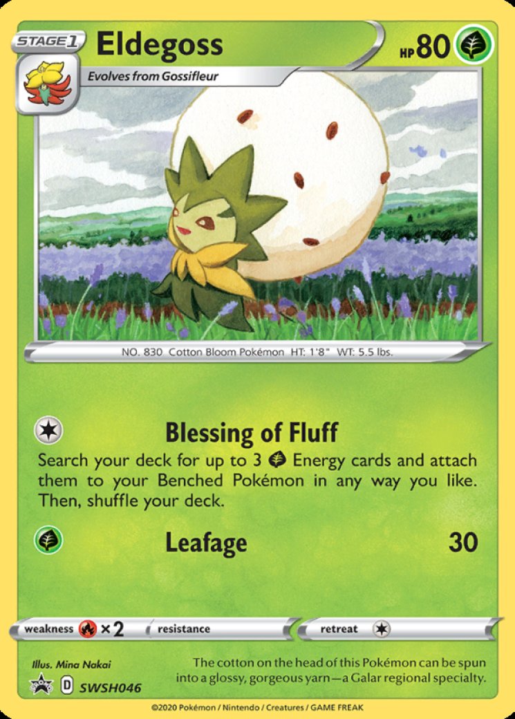 eldegoss pokemon card value Eldegoss - SWSH07: Evolving Skies [HOLO]