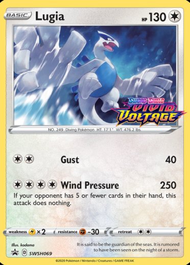 Lugia - SWSH069 (Prerelease) [Staff]