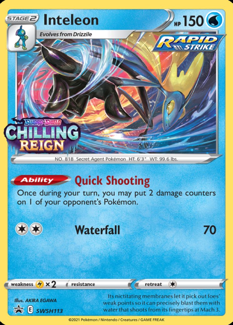 inteleon pokemon card price 059/202 Sword & Shield this card is the perfect way to showcase your collection Inteleon VMAX - 050/192