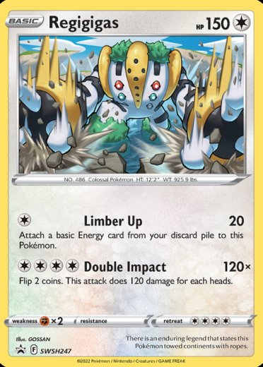 Regigigas - SWSH247 (Cosmos Holo)