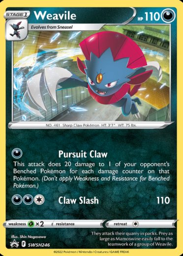 Weavile - SWSH246 (Cosmos Holo)