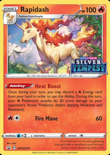 Rapidash - SWSH270 (Prerelease) [STAFF]