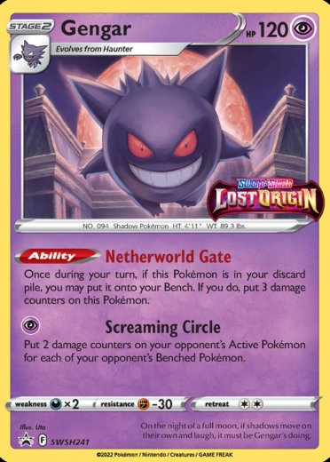 Gengar - SWSH241 (Prerelease) (Staff)